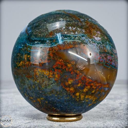 Zeldzame artistieke oceaanagaat Gebied- 702.44 g, Verzamelen, Mineralen en Fossielen
