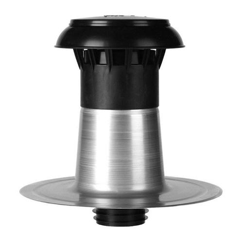 Platdak ontluchting dubbelwandig met kunststof kap Ø 70-80mm, Doe-het-zelf en Bouw, Ventilatie en Afzuiging, Nieuw, Verzenden