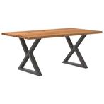 vidaXL Eettafel rechthoekig 180x100x74 cm massief eikenhout, Huis en Inrichting, Verzenden, Nieuw