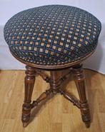 Kruk - Hout, Textiel - piano-bankje