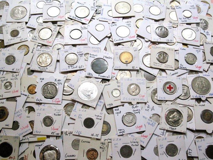 America. 200+ Coins Incl. 30+ SILVER. 1810-2022. Amazing, Postzegels en Munten, Munten | Europa | Niet-Euromunten