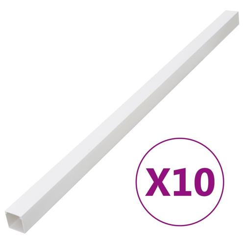 vidaXL Kabelgoot 100x60 mm 10 m PVC, Computers en Software, Pc- en Netwerkkabels, Nieuw, Verzenden