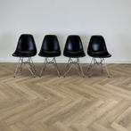 Vitra Eames DSR complete set van 4 stoelen, zwart, Huis en Inrichting, Stoelen, Gebruikt, Zwart