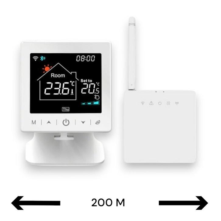 Smart WiFi Opbouw Thermostaat | Tiptoetsbediening | Draadloo, Bricolage & Construction, Thermostats, Envoi