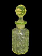 Verreries Scailmont - Parfumfles - Glas - Uraniumglas Hoogte, Antiek en Kunst