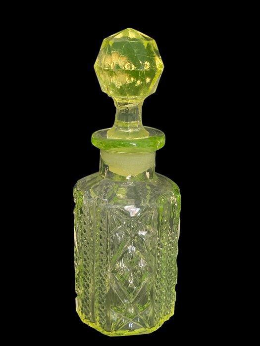 Verreries Scailmont - Parfumfles - Glas - Uraniumglas Hoogte, Antiek en Kunst, Curiosa en Brocante