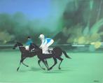 Alfred Defossez (1932-) - Course de chevaux, Antiek en Kunst