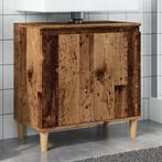 vidaXL Wastafelkast 58x33x60 cm bewerkt hout oud houtkleurig, Huis en Inrichting, Verzenden, Nieuw