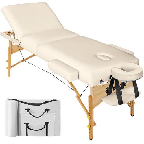 3 zones massagetafel Somwang 7,5cm matras en houten frame -, Sport en Fitness, Massageproducten, Verzenden