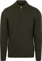 Barbour Half Zip Trui Wol Olive maat Maat 48/50 (M) Heren, Verzenden, Nieuw, Maat 48/50 (M), Barbour