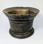 Vijzel (2) - Brons - vijzel met stamper, Antiek en Kunst