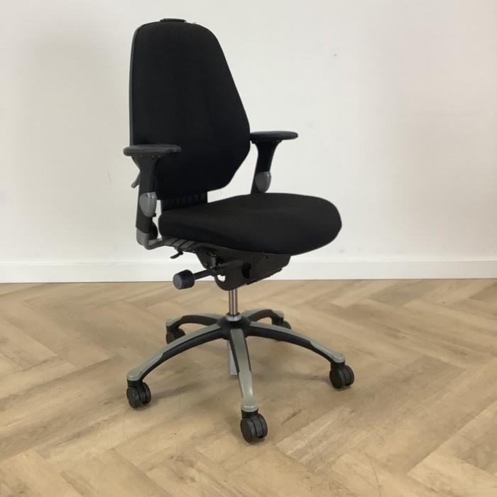 RH logic ergonomische bureaustoel, zwart - Gratis Bezorging, Huis en Inrichting, Bureaustoelen, Bureaustoel, Zwart, Gebruikt, Ergonomisch