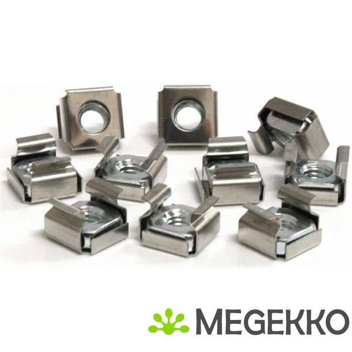 StarTech.com 50 Stuks M6 Plaatmoeren voor Serverrack, Computers en Software, Computerbehuizingen, Nieuw, Verzenden