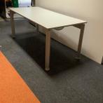Bureau -tafel van Bulo 180x80 cm, licht grijs - zilver