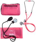 Handmatige bloeddrukmeter multifunctioneel set ST-A056-ROZE, Divers, Verzenden