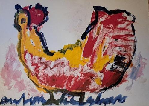 Anton Heyboer (1924-2005) - Kip, Antiek en Kunst, Kunst | Schilderijen | Modern
