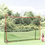 vidaXL Golftrainingsnet 305x91x213 cm polyester zwart en, Sport en Fitness, Golf, Verzenden, Nieuw