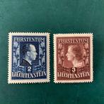 Liechtenstein 1950 - Koninglijk paar in zeldzame perforatie, Gestempeld
