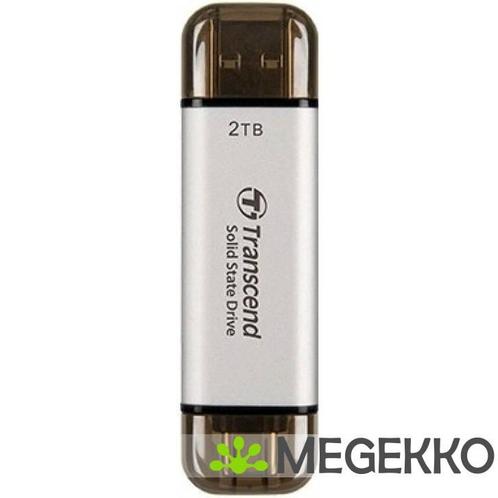 Transcend TS2TESD310C 2TB USB-C/USB-A, Computers en Software, Harde schijven, Nieuw, Verzenden