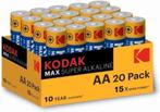 Kodak | 30420809 MAX Alkaline AA Paquet de 20 unités, TV, Hi-fi & Vidéo, Ophalen of Verzenden, Neuf