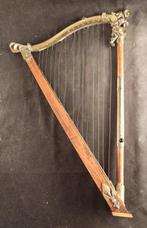 Thermometer - Brons, Hout - Grote harpvormige, Antiek en Kunst
