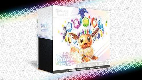 Pokémon Box - Pokémon Prismatic Evolutions Elite Trainer Box, Hobby en Vrije tijd, Verzamelkaartspellen | Pokémon