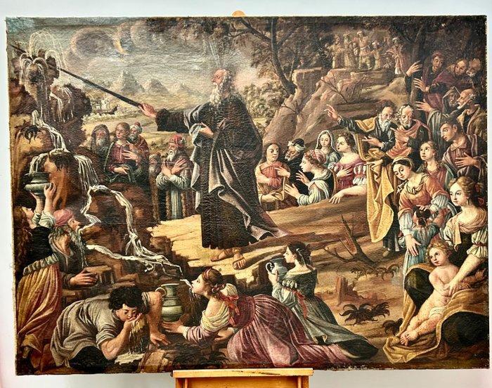 Carlo Caliari (1570-1596), ambito di - Mosè che fa scaturire, Antiek en Kunst, Kunst | Schilderijen | Klassiek