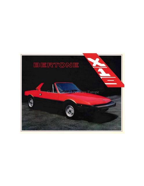 1984 BERTONE X1/9 BROCHURE, Boeken, Auto's | Folders en Tijdschriften
