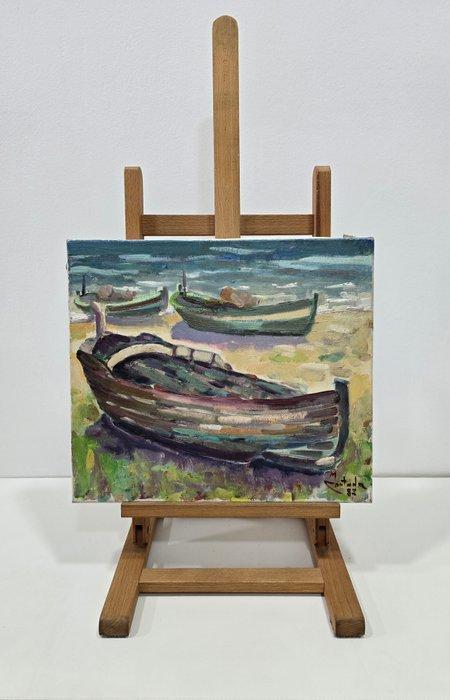 Manuel Cortada (1939) - Arena y madera, Antiek en Kunst, Kunst | Schilderijen | Klassiek