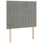 Hoofdbord 90x5cm lichtgrijs fluweel | Retour Deal | 40%, Verstelbaar, 90 cm, Eenpersoons, Verzenden