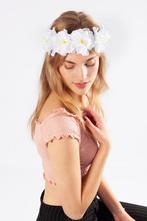 Bloemenkrans Haar Hibiscus Hawaii Wit Bloemen Haarband Hula, Kleding | Dames, Ophalen of Verzenden, Nieuw