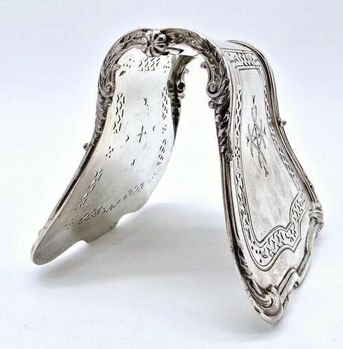 Parigi - Pince à asperges - Argent 950 - 1900-1910 - Minerve, Antiek en Kunst, Antiek | Zilver en Goud