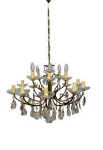 Plafondlamp - Verguld messing - Kroonluchter van messing