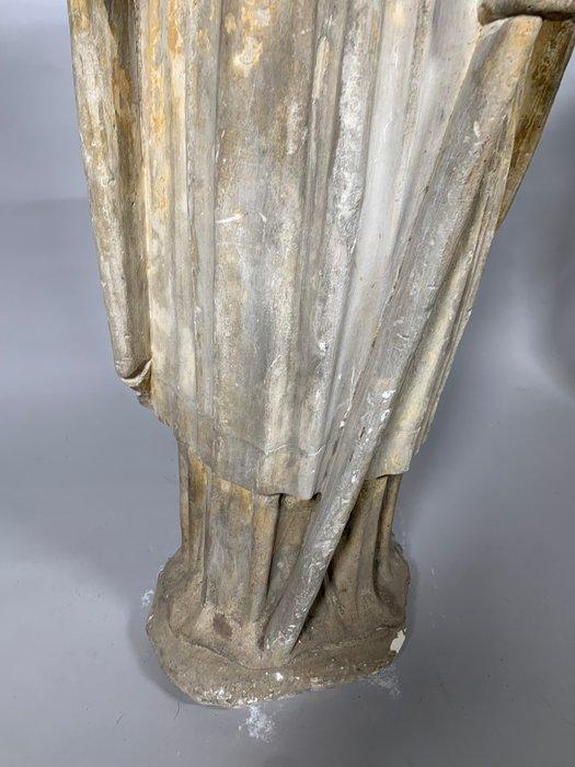 sculptuur, Sculpture en pierre calcaire XVeme siecle dun, Antiquités & Art, Antiquités | Autres Antiquités