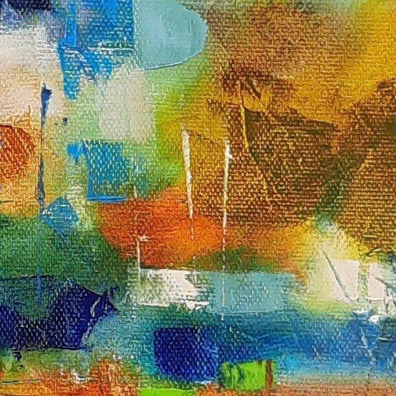 MURSIC - LE MANOIR, Antiek en Kunst, Kunst | Schilderijen | Modern