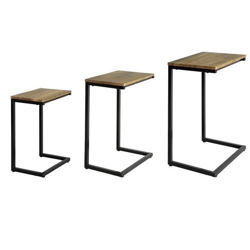 Tweedekans | SoBuy Set van 3 salontafels - Inschuifbaar -, Huis en Inrichting, Woonaccessoires | Overige, Ophalen of Verzenden