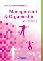 Management en organisatie in balans antwoordenboek 1 vwo, Verzenden, Tom van Vlimmeren