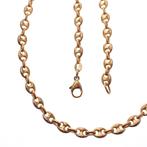 8 Krt. Marine schakel ketting | 50 cm (Gucci schakel), Handtassen en Accessoires, Kettingen, Ophalen of Verzenden, Gebruikt, Overige kleuren