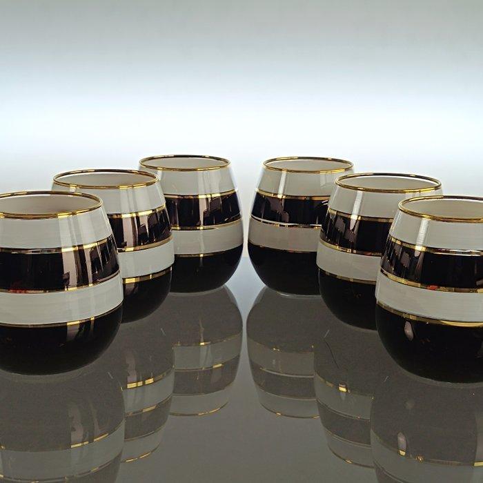 SECOLOVENTESIMO - Drinkservies (6) - 24 kt goud -, Antiek en Kunst, Antiek | Meubels | Tafels