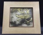 Signed / Dragon / Japanese Vintage Metal Art - Beeld Metaal, Antiek en Kunst