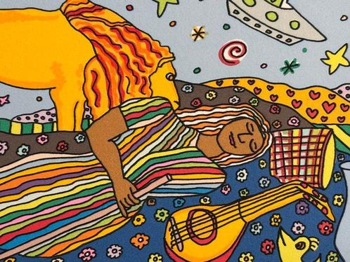 James Rizzi (1950-2011) - Sleeping Gypsy, Antiek en Kunst, Antiek | Overige Antiek