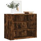 vidaXL Wandkast 75x35x60 cm bewerkt hout gerookt, Huis en Inrichting, Kasten | Wandmeubels, Verzenden, Nieuw