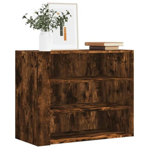 vidaXL Wandkast 75x35x60 cm bewerkt hout gerookt, Huis en Inrichting, Kasten | Wandmeubels, Nieuw, Verzenden