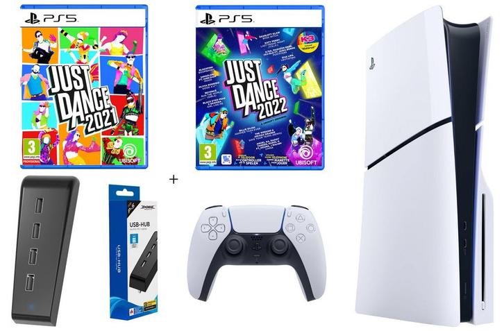 PlayStation 5 Slim Disc Console Custom Pack-Just Dance 2021, Games en Spelcomputers, Spelcomputers | Sony PlayStation 5, Ophalen of Verzenden