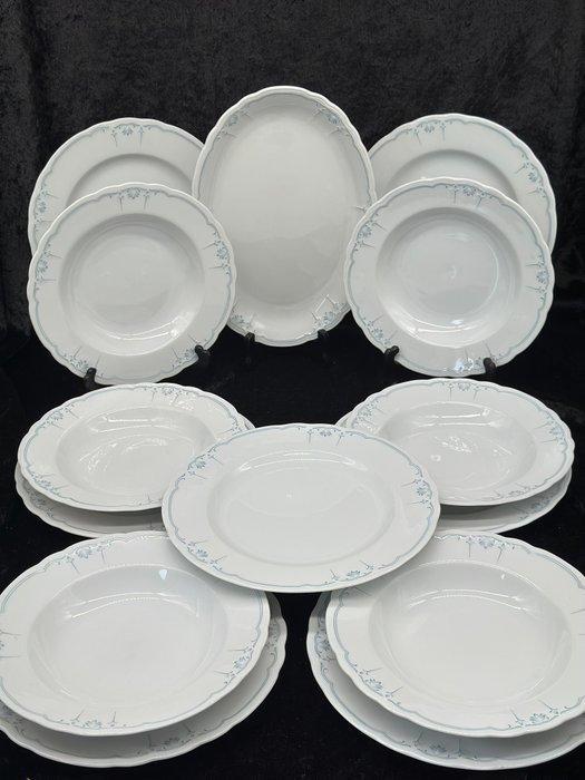 Eetservies - Seltmann Weiden – Porzellanservice mit blauem, Antiek en Kunst, Antiek | Meubels | Tafels