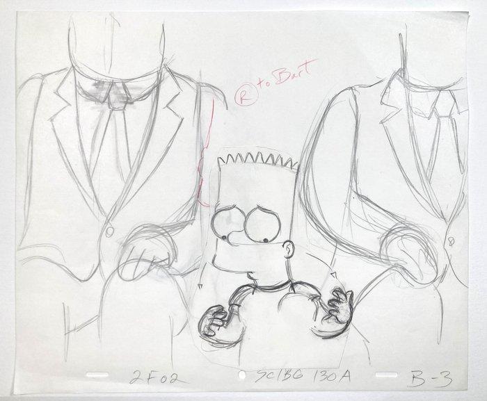 The SIMPSONS : Originele animatietekening van Bart Simpson -, Cd's en Dvd's, Dvd's | Tekenfilms en Animatie