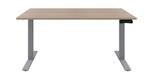 Zit sta bureau - Midden eiken bureaublad - Aluminium frame