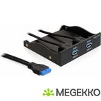 Delock 61896 USB 3.0 voorpaneel 2 poorten met interne, Computers en Software, USB Sticks, Verzenden, Nieuw