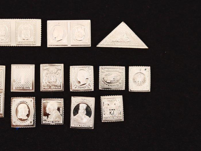 Wereld - The 100 greatest stamps of the world. (16 zegels in, Postzegels en Munten, Postzegels | Amerika