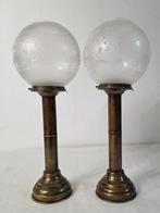 D.H.R. Den Haan Rotterdam - Kaarsenhouder (3) - Brons, Glas, Antiek en Kunst